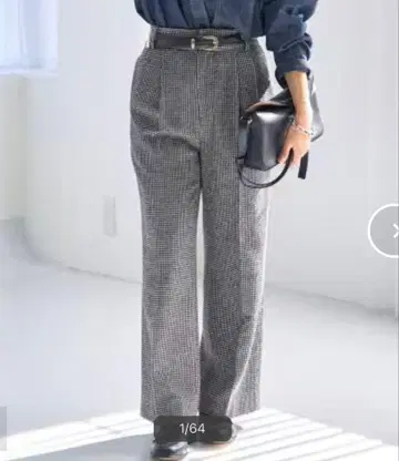 IENA 하운드투스 체크 투 턱 팬츠 34 이에나