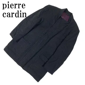 LA8424 피에르 가르뎅 체스터 코트 그레이 울100% L