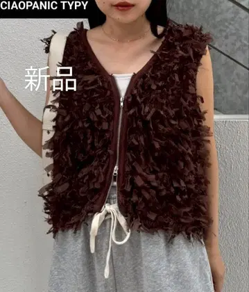 새상품 CIAOPANIC TYPY 리본 프린지 ZIP 베스트 완판템