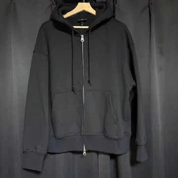 [ 새상품 ] H&M 헤비웨이트 풀 집업 후드티 블랙 L 사이즈