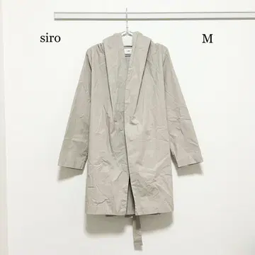 0536 siro 노카라 후디 셔츠 코트 M 사이즈