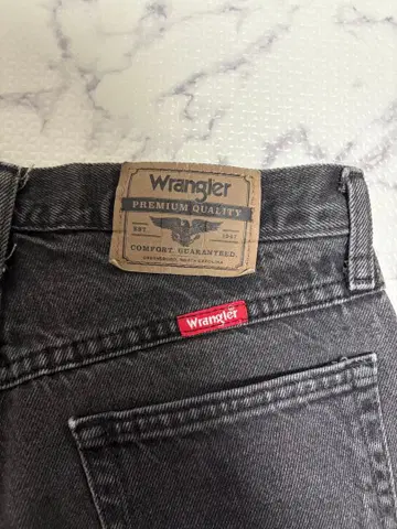 Wrangler 프리미엄 퀄리티 블랙 데님