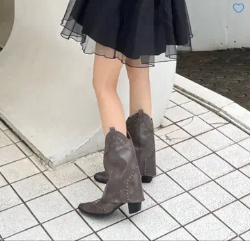 rili store 스터드 웨스턴 부츠 그레이지