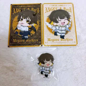 블루 록 파보테리아 호시 우라시 아크릴 스탠드 엽서 천사와 악마
