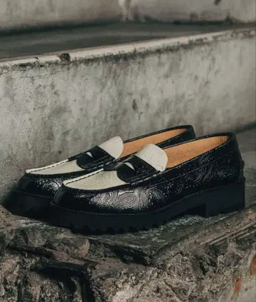 가격 인하 가능 켄포드 남성용 K005 탱크 밑창 로퍼 페이즐리