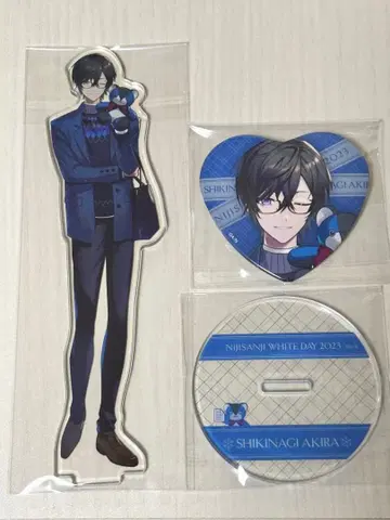 사계절 나기 아키라 화이트데이 아크릴 스탠드 캔뱃지 세트