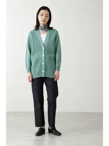 HUMAN WOMAN 기마코튼 롱 가디건 M 1028N