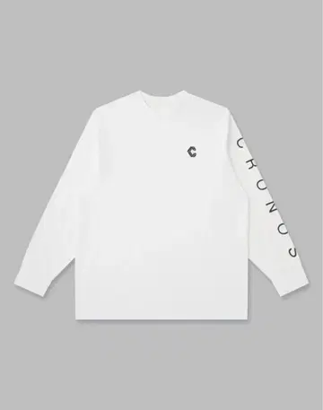 CRONOS 긴팔 티셔츠 화이트