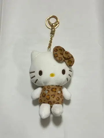 헬로키티 레오파드 무늬 드레스 키링