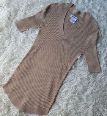 UNION LAUNCH 리브 니트 V넥