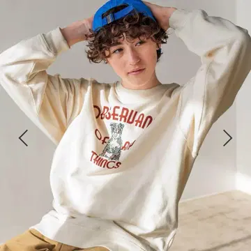 니코앤드 애니멀 자수 맨투맨