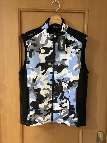 RLX 골프 카모 베스트 S M 카모플라쥬 지퍼 업 랄프 로렌