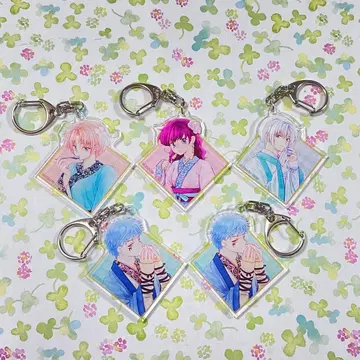 새벽의 연화 아크릴 키링 요나 키쟈 신아 윤 콜라보 카페