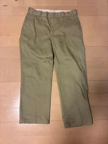 Dickies 워크 팬츠 카키색