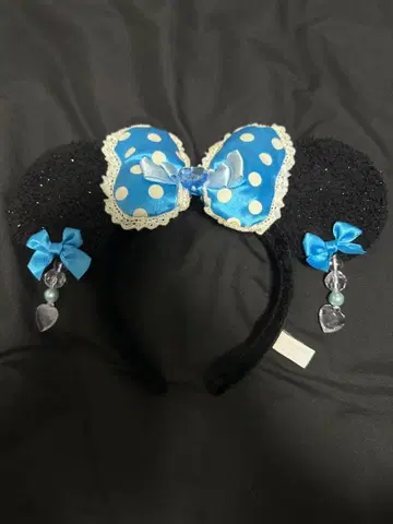 디즈니 스타일 머리띠 물방울 패턴