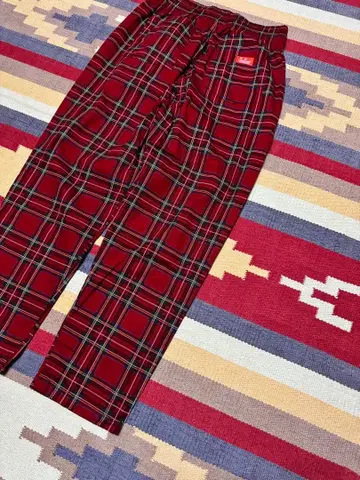 쿠쿠맨 팬츠 체크 무늬