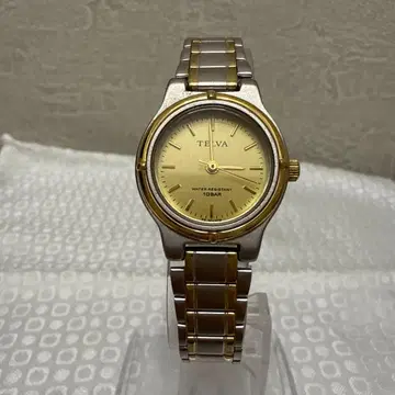 TELVA 골드 실버 손목시계 10BAR