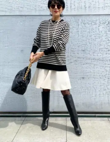 미사용 새상품 VERMEIL par iena 스커트 (화이트) 36