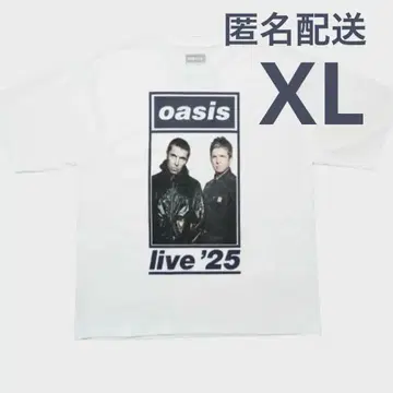 oasis live '25 셔츠 XL 화이트 UK 디자인 미사용 새상품