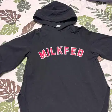 MILKFED 블랙 후드 부착 후드티 미사용 여성용