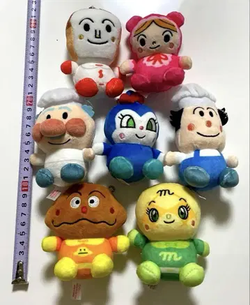 호빵맨 모찌후와 마쉬멜로우 마스코트 묶음 판매 호빵맨 마스코트