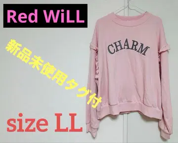 [배송비 포함] 여성용 키즈 LL 맨투맨 트레이닝복 RED WiLL