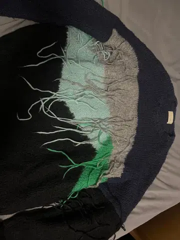 jieda 니트 PANEL OVER KNIT