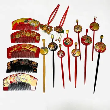 [ 중고 ] 비녀 빗 헤어콤 머리 장식 묶음 판매