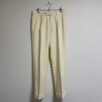 링 재킷 슬랙스 트라우저 2턱 팬츠 화이트