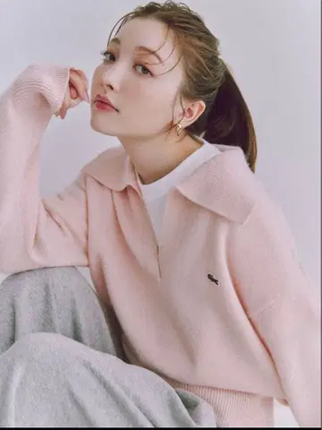 SNIDEL LACOSTE/스키퍼 니트 풀오버