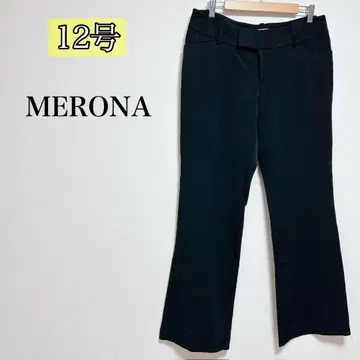MERONA 스트레치 플레어 슬랙스 [12호] 블랙 바지