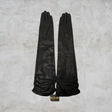 제니퍼 이탈리아 이탈리아 가죽 롱 그로브 블랙