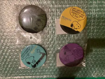 미개봉 새상품 스누피 캔 배치 레트로 4개 세트 2017