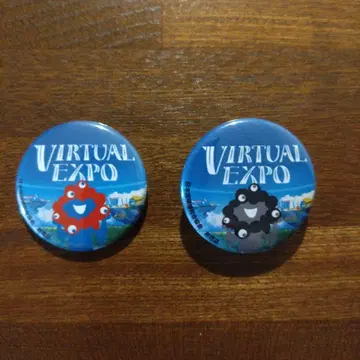 간사이 만박 VIRTUAL EXPO 핀 배지 2색 세트