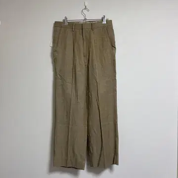 새상품 edifice 큐프라 코튼 린넨 트윌 팬츠 턱