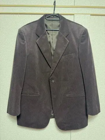 빈티지 다크 브라운 벨로아 테일러드 자켓