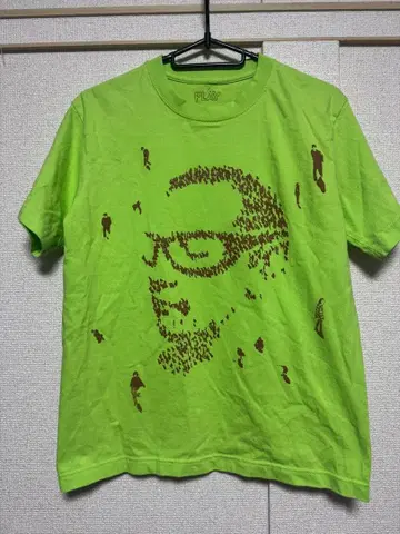 PLAY hard work 라임 그린 T셔츠 S사이즈