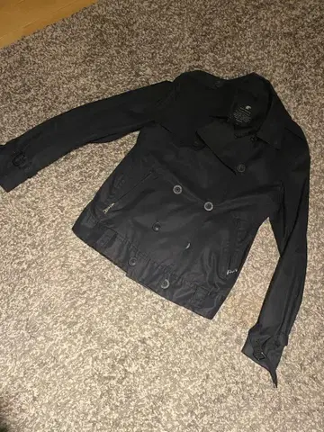 LOVELESS 블랙 트렌치코트 M