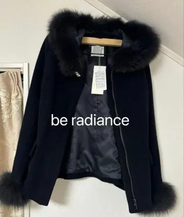be radiance 울 숏코트 네이비