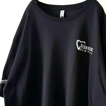 넥스트 레벨 피셔 덴탈 T셔츠 2XL 블랙 블랙 구제 의류