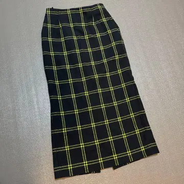 united arrows 체크 타이트 스커트