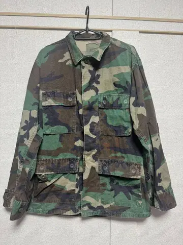 빈티지 카모플라쥬 밀리터리 셔츠