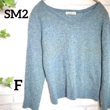 [ SM2 ] 사만사 모스모스 스웨터 F V넥 에메랄드 그린 새상품급