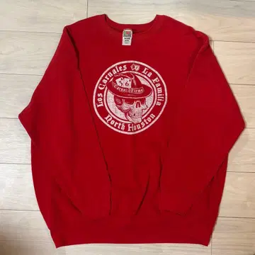 FRUIT OF THE LOOM 레드 트레이닝복 XXL 해골