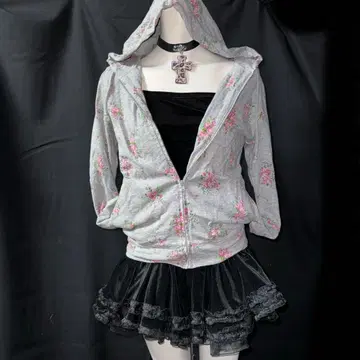 헤이세이 갸루 Y2K 페어리 그런지 모리걸 후드티