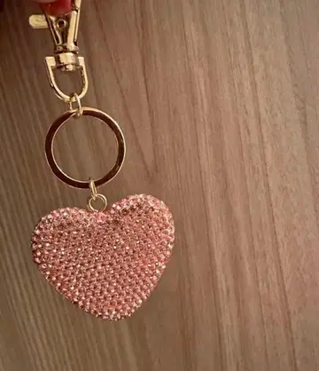 2025년 10월 구매 볼륨 파베 반짝반짝 어른 하트 참 골드 x 핑크