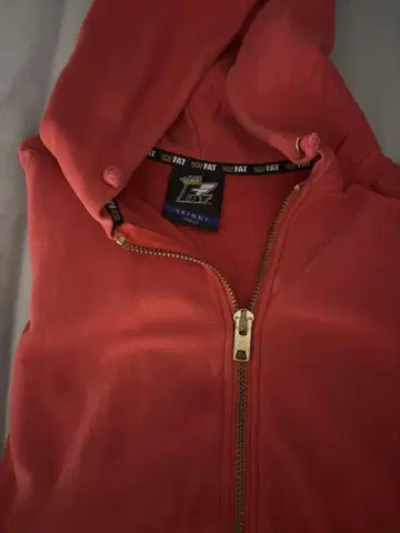 FAITH 코랄 핑크 풀 집업 후드티