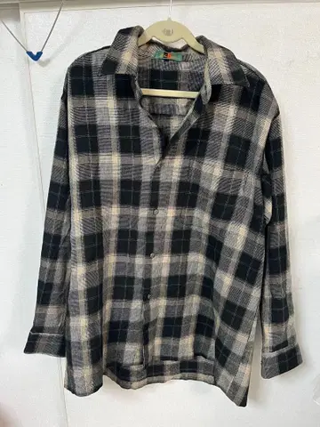 echo original 옴브레 체크 긴팔 셔츠