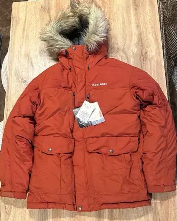 새상품 몽벨 로간 다운 파카 카키 800fil 다운 자켓 M