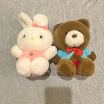 산리오 레트로 봉제 인형 토끼 곰 키티